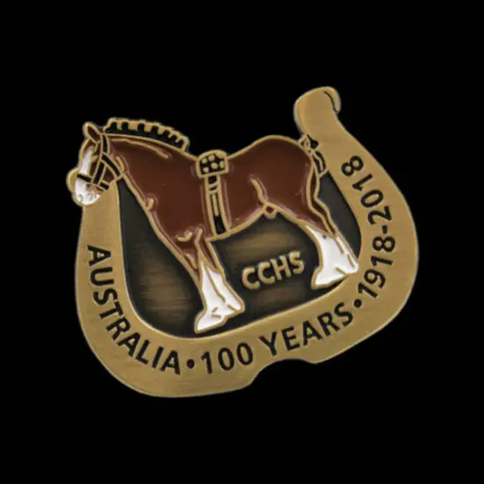 CCHS Horse Shoe pin