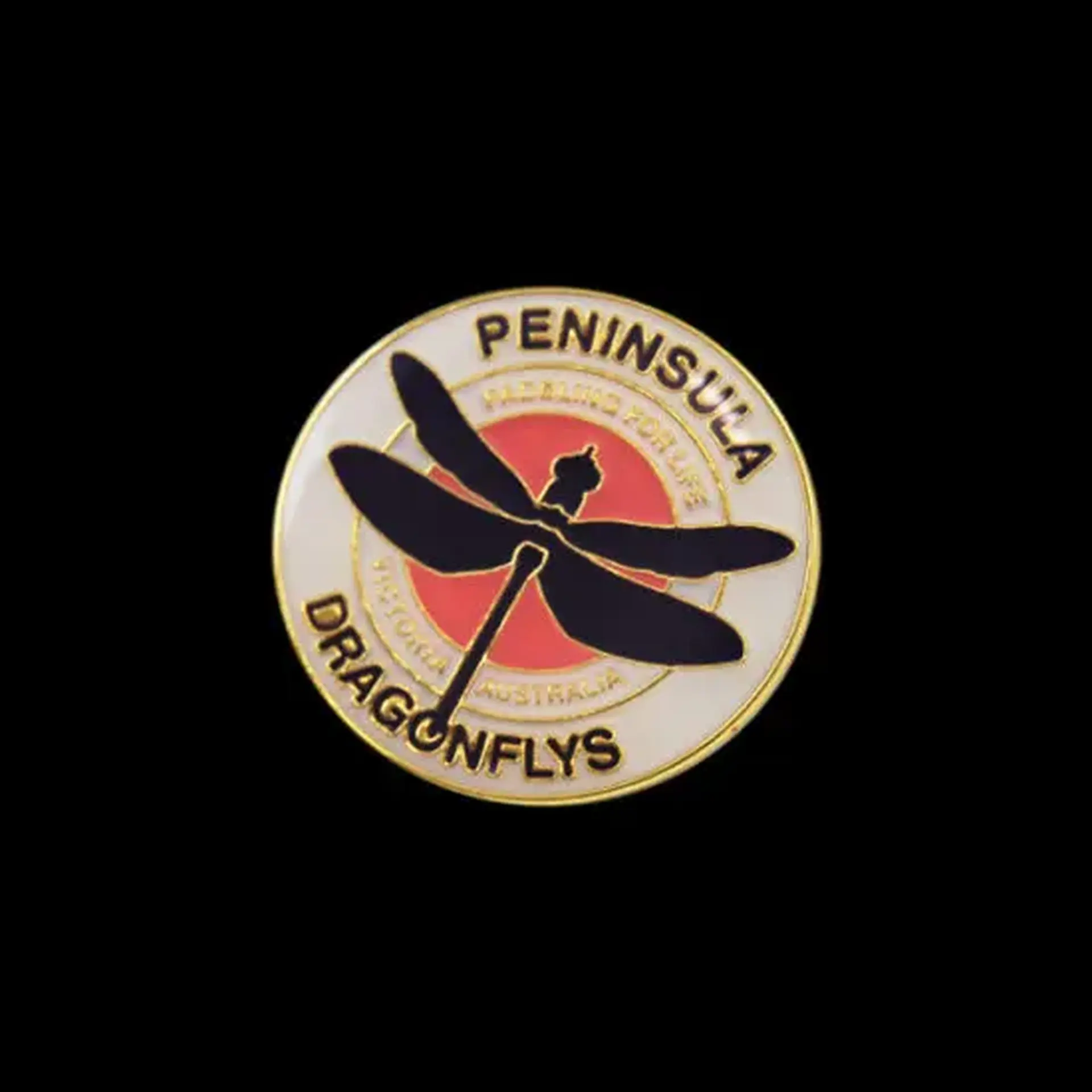 Dragon Flys Gold Pin
