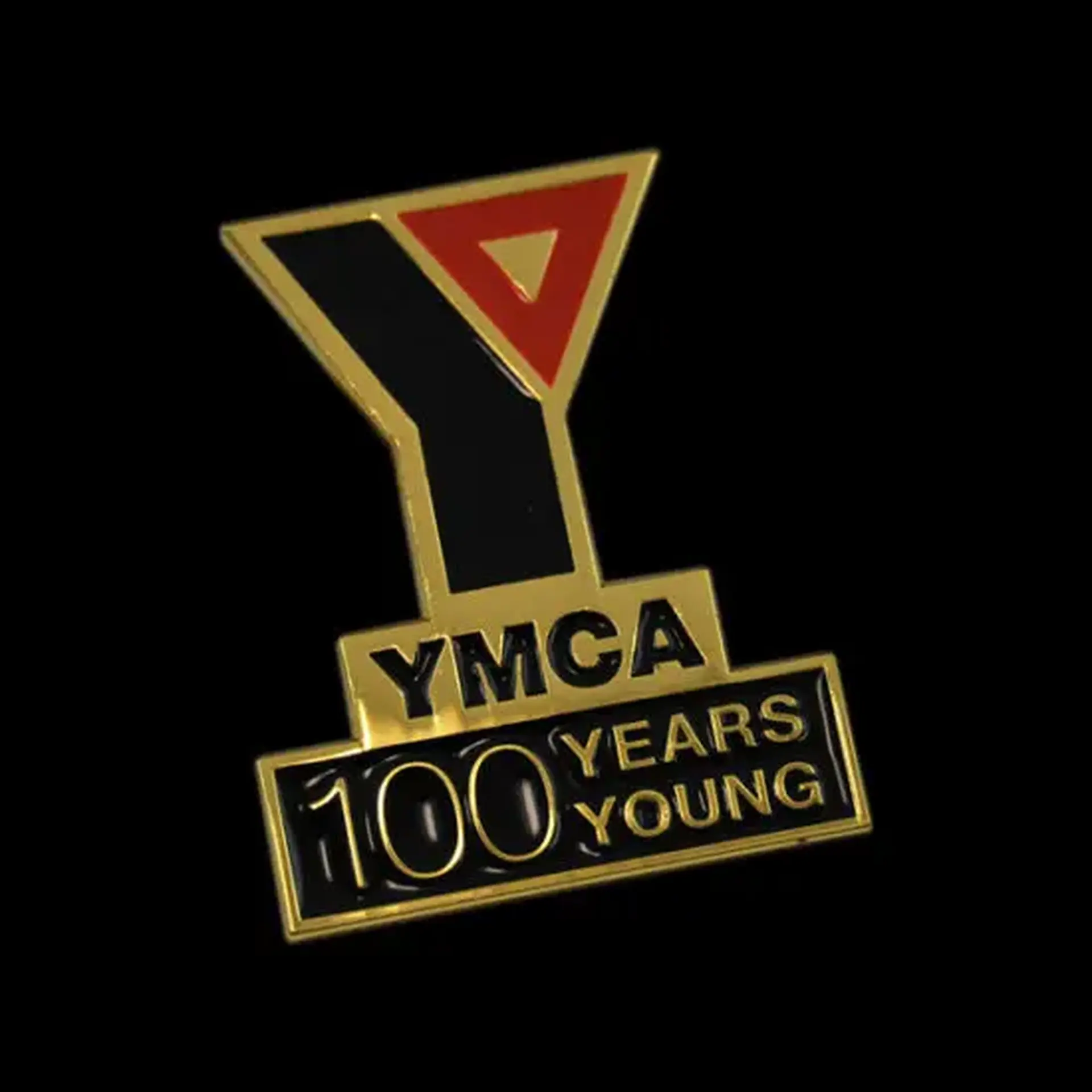 YMCA 100 year young pin