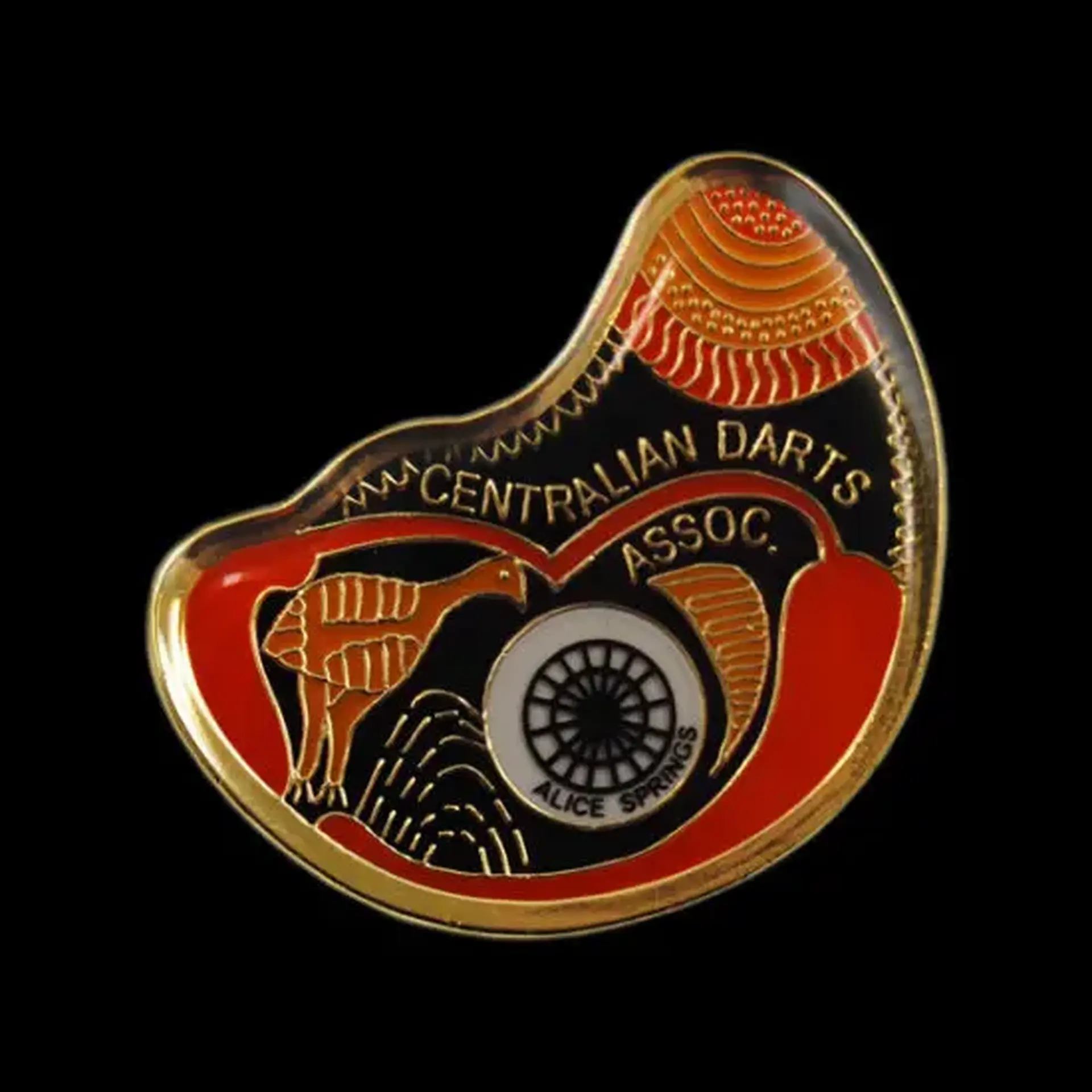 Central darts pin