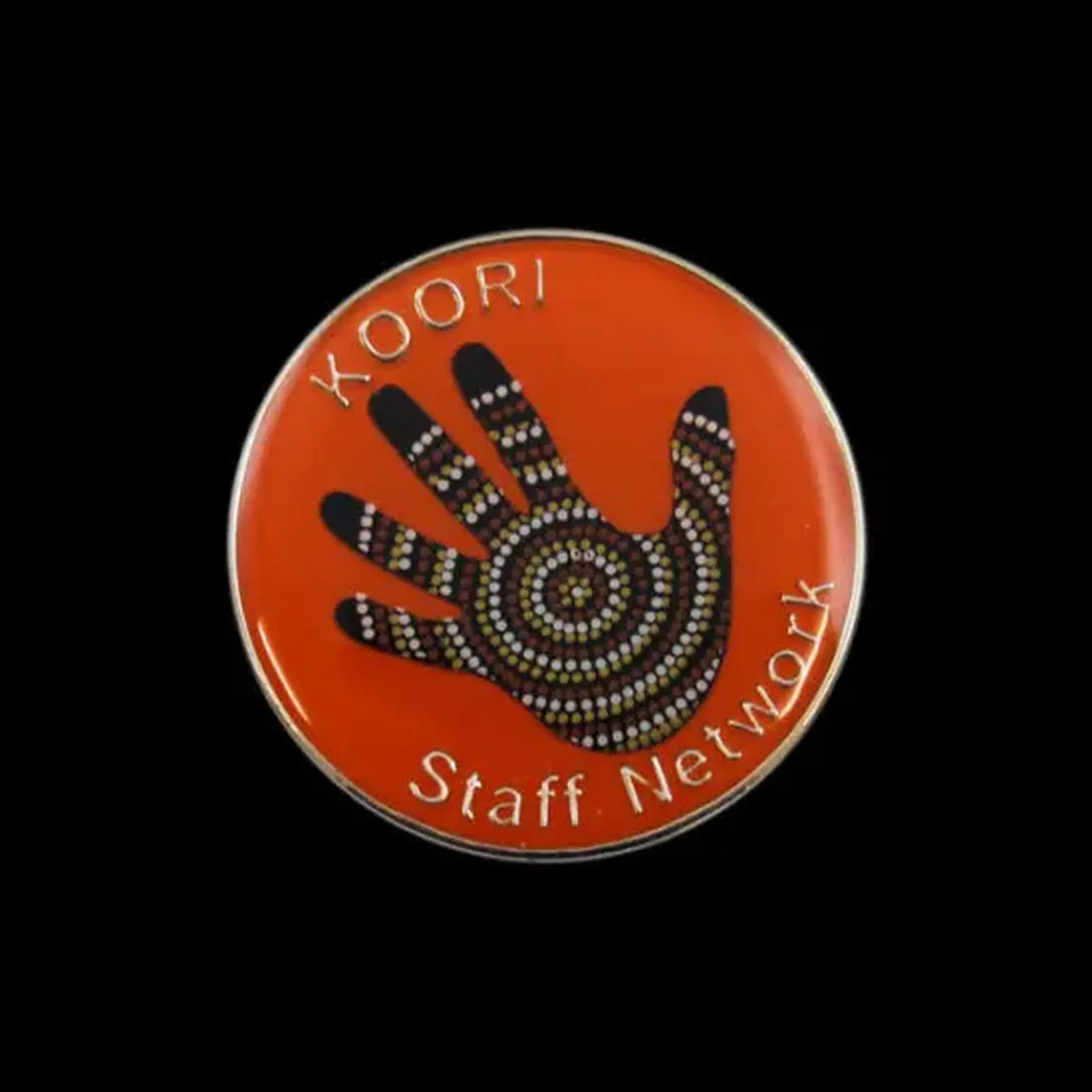 Koori staff pin
