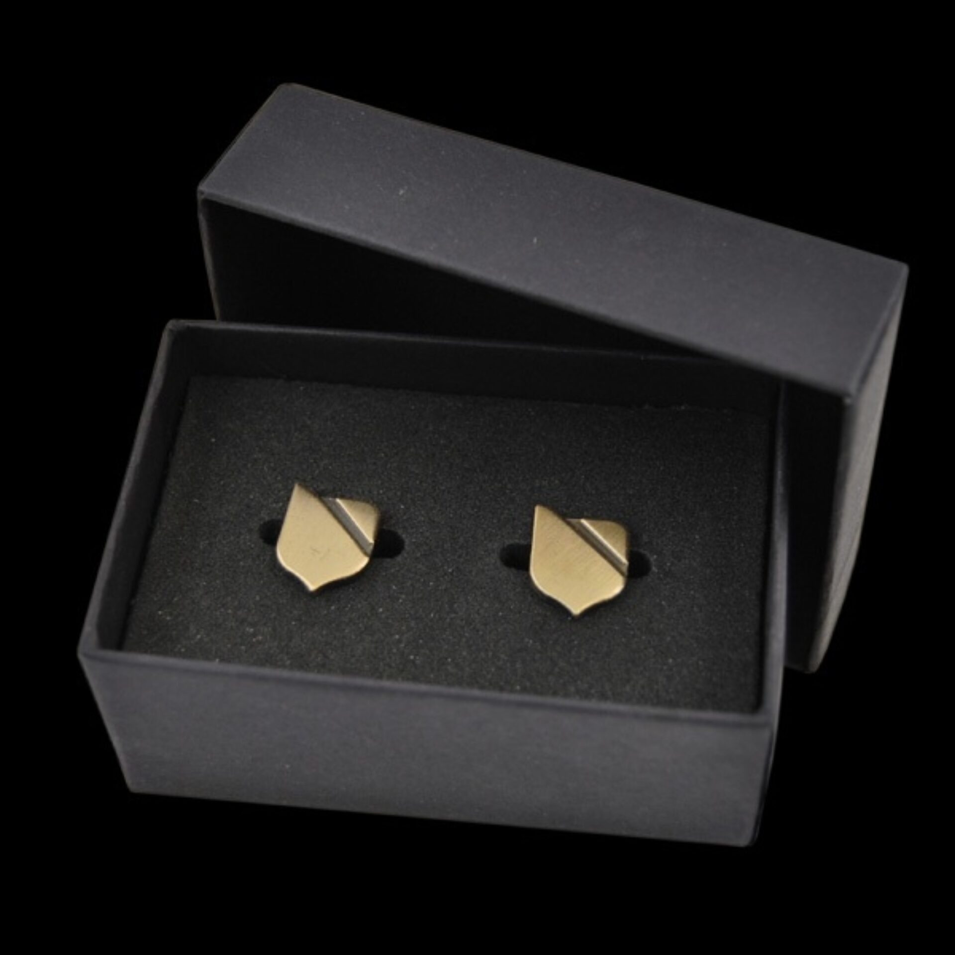 Ant Brass Shield Cufflink Case