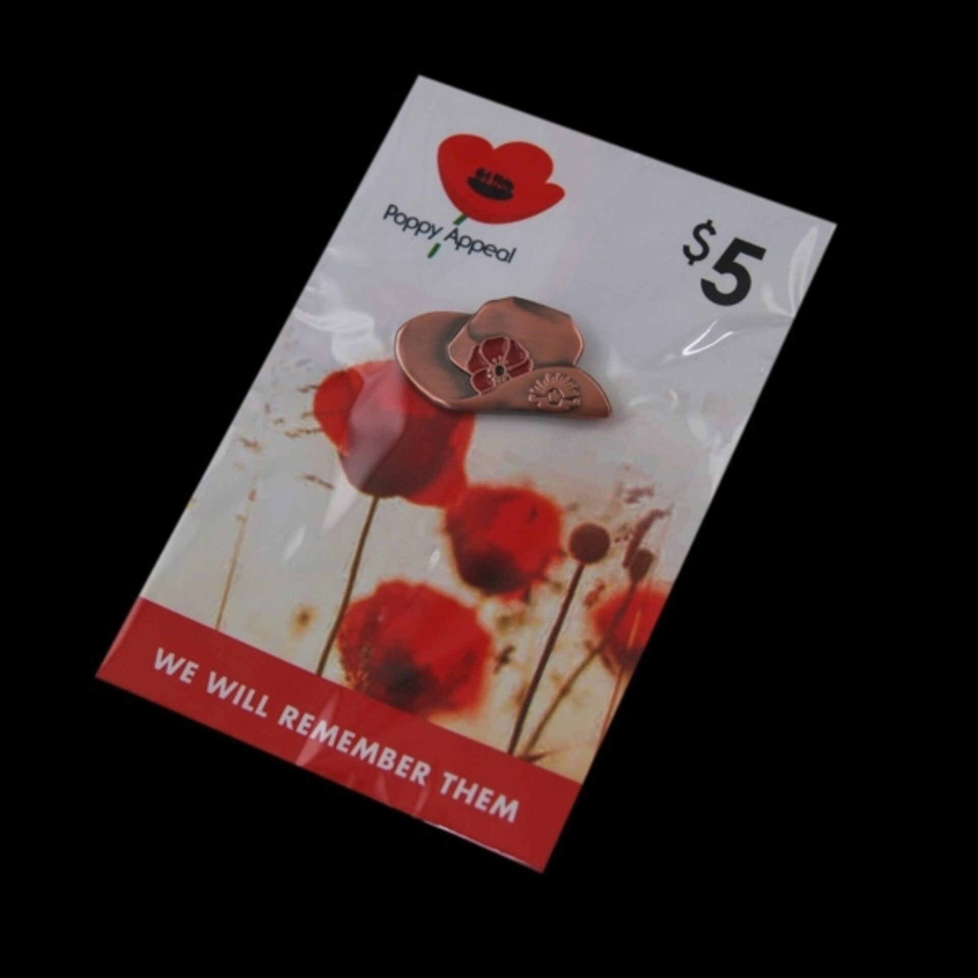 5 Poppy Pin Card