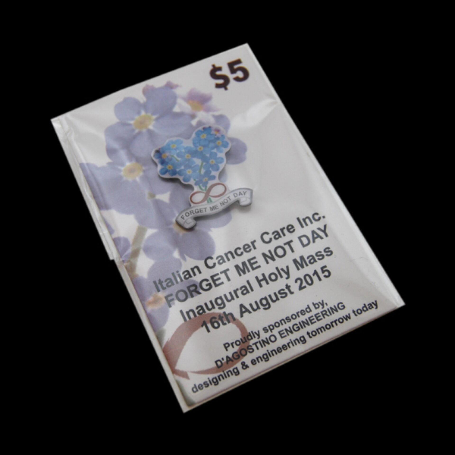 Forget Me Not Pin Card