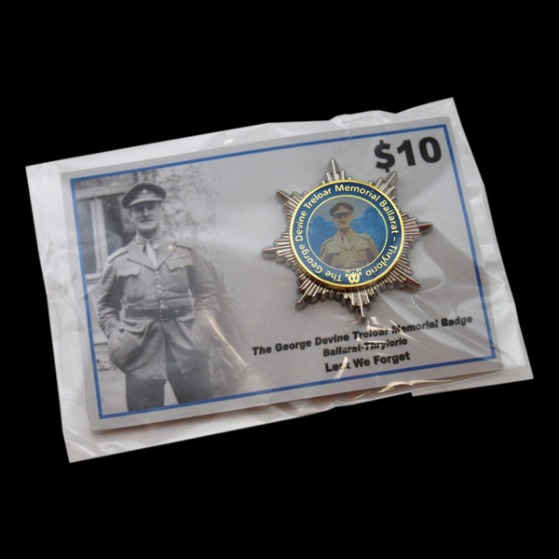George Devine Pin Card