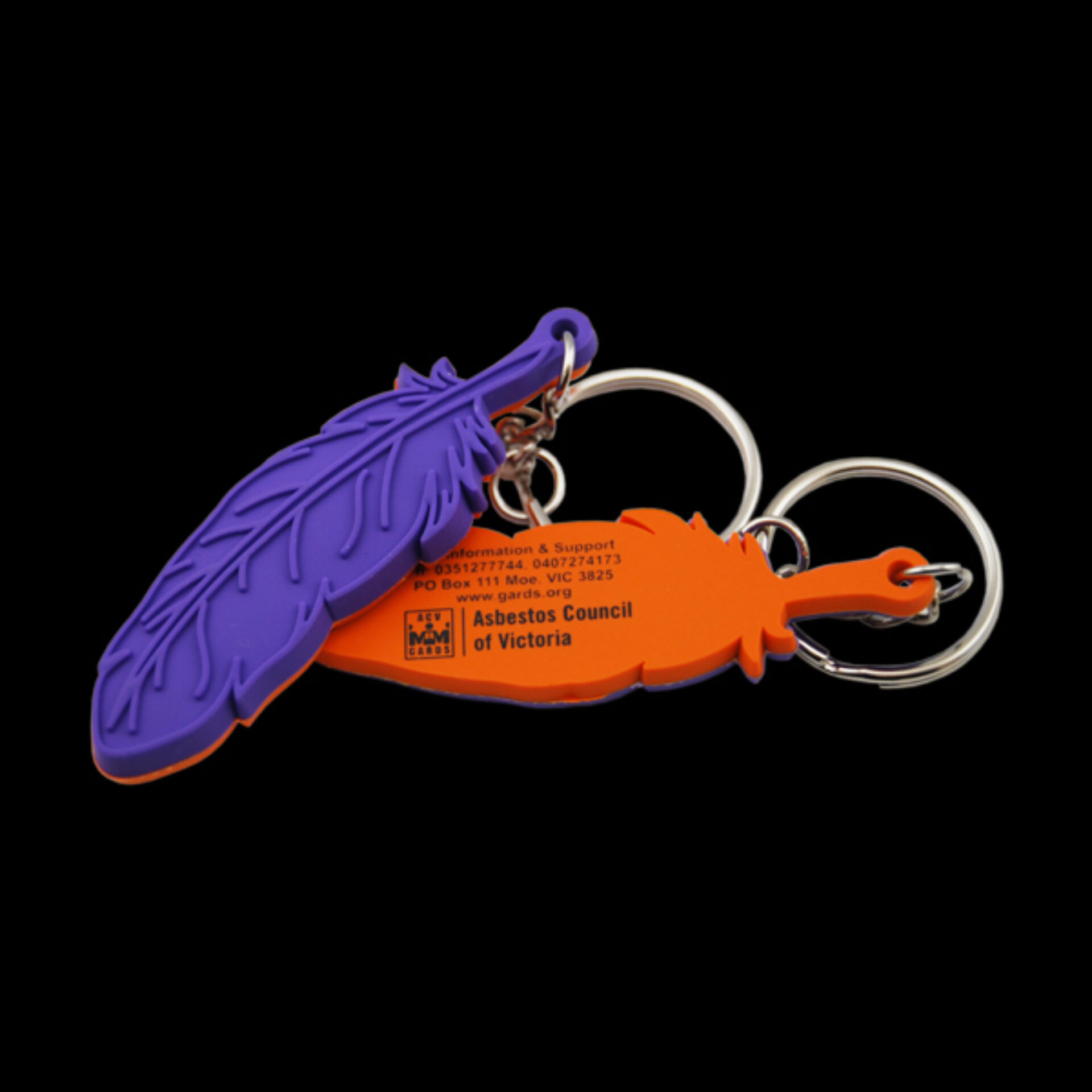 Asbesto Feather Keyring Fb