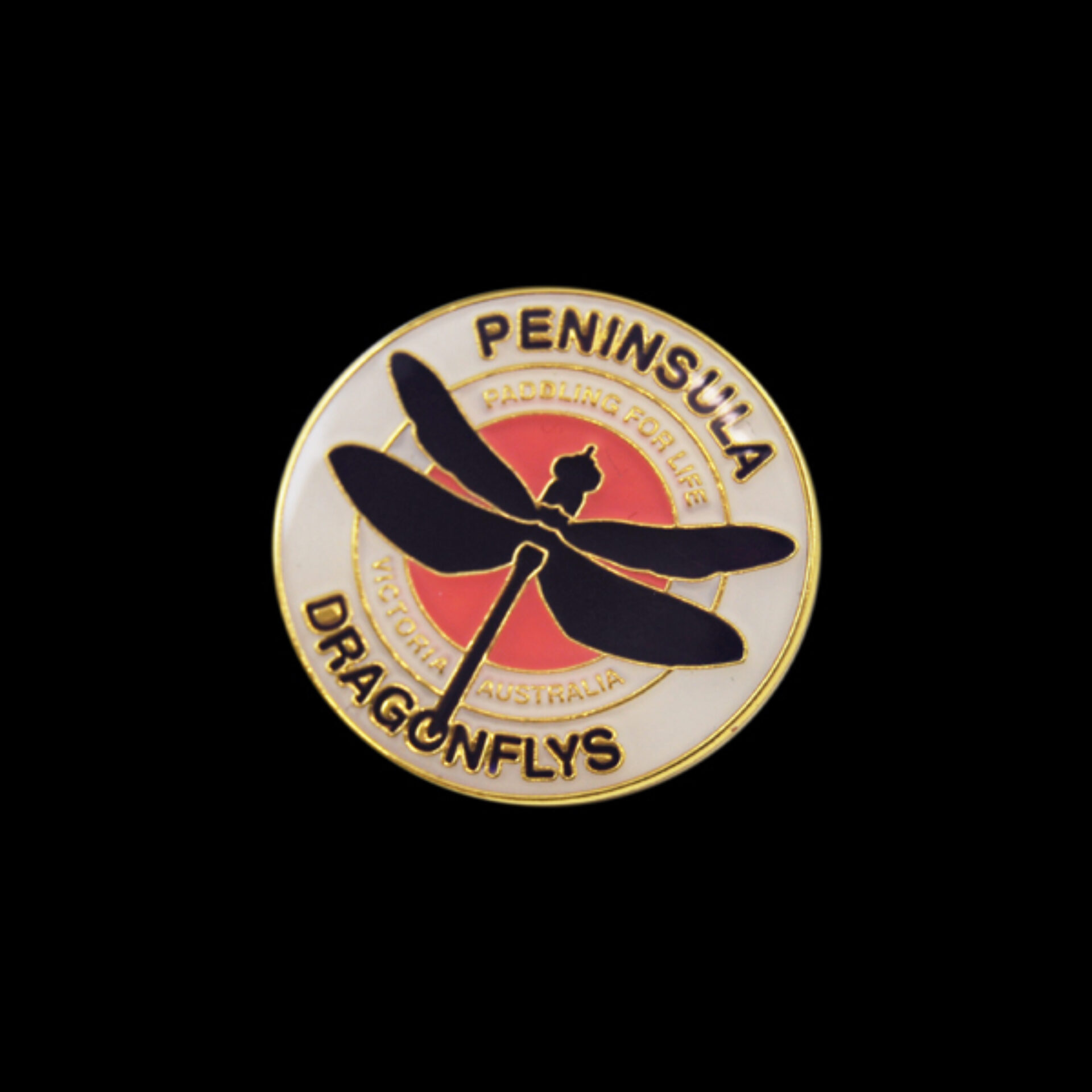Dragon Flys Gold Pin