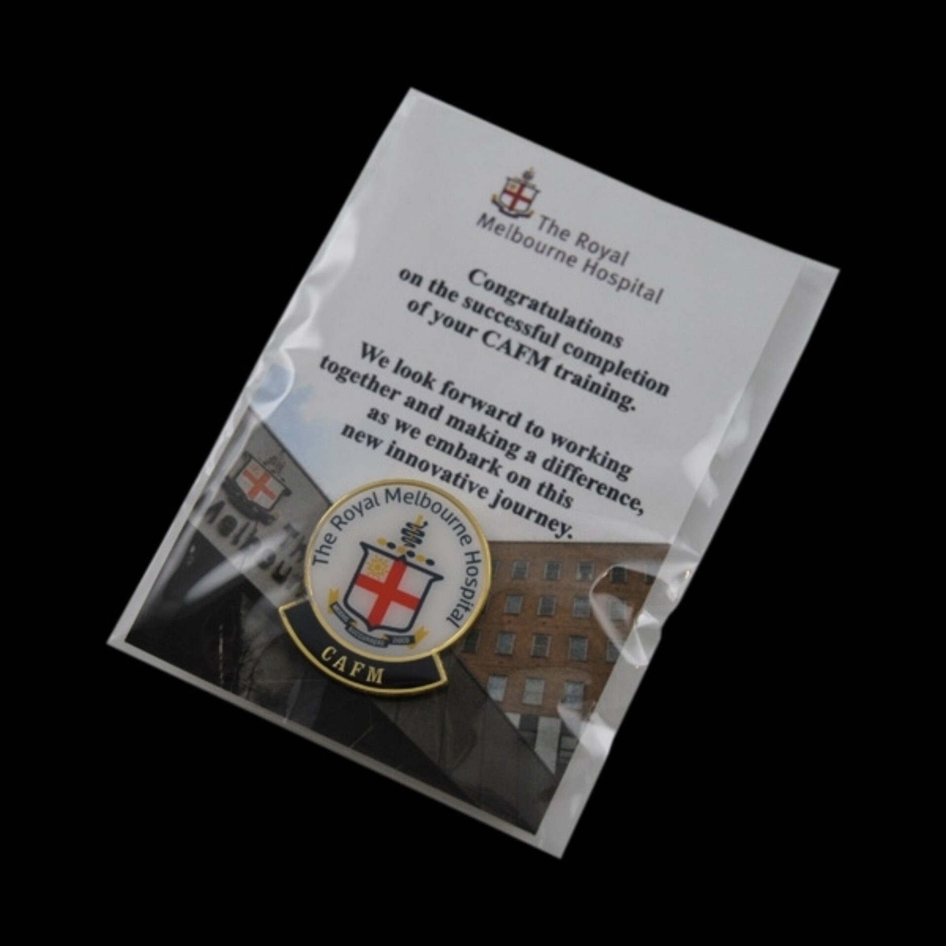 Royal Melb Hospital pin Card