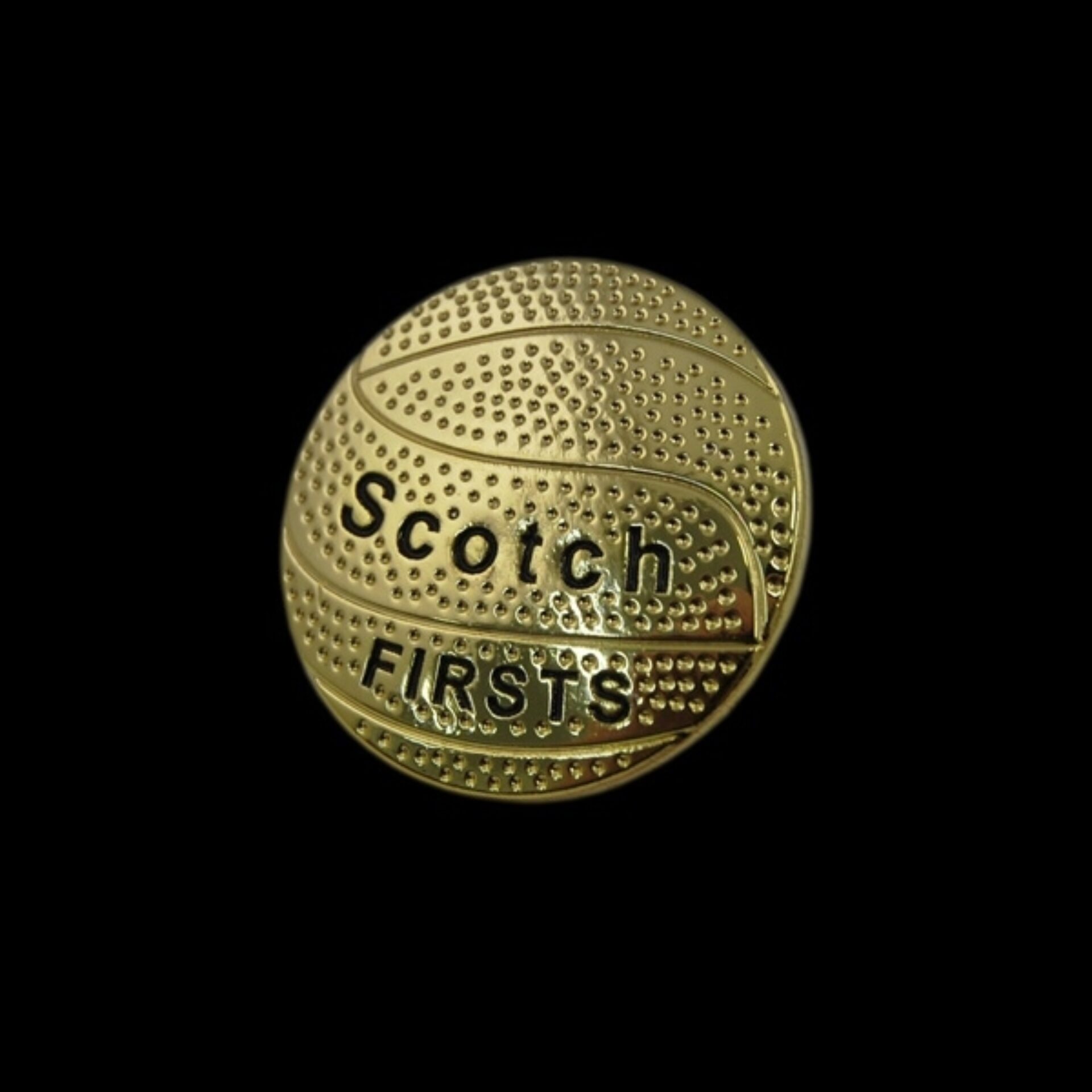 Scotch Basketball Gold Pin