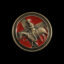 Horse Cross Brass Pin