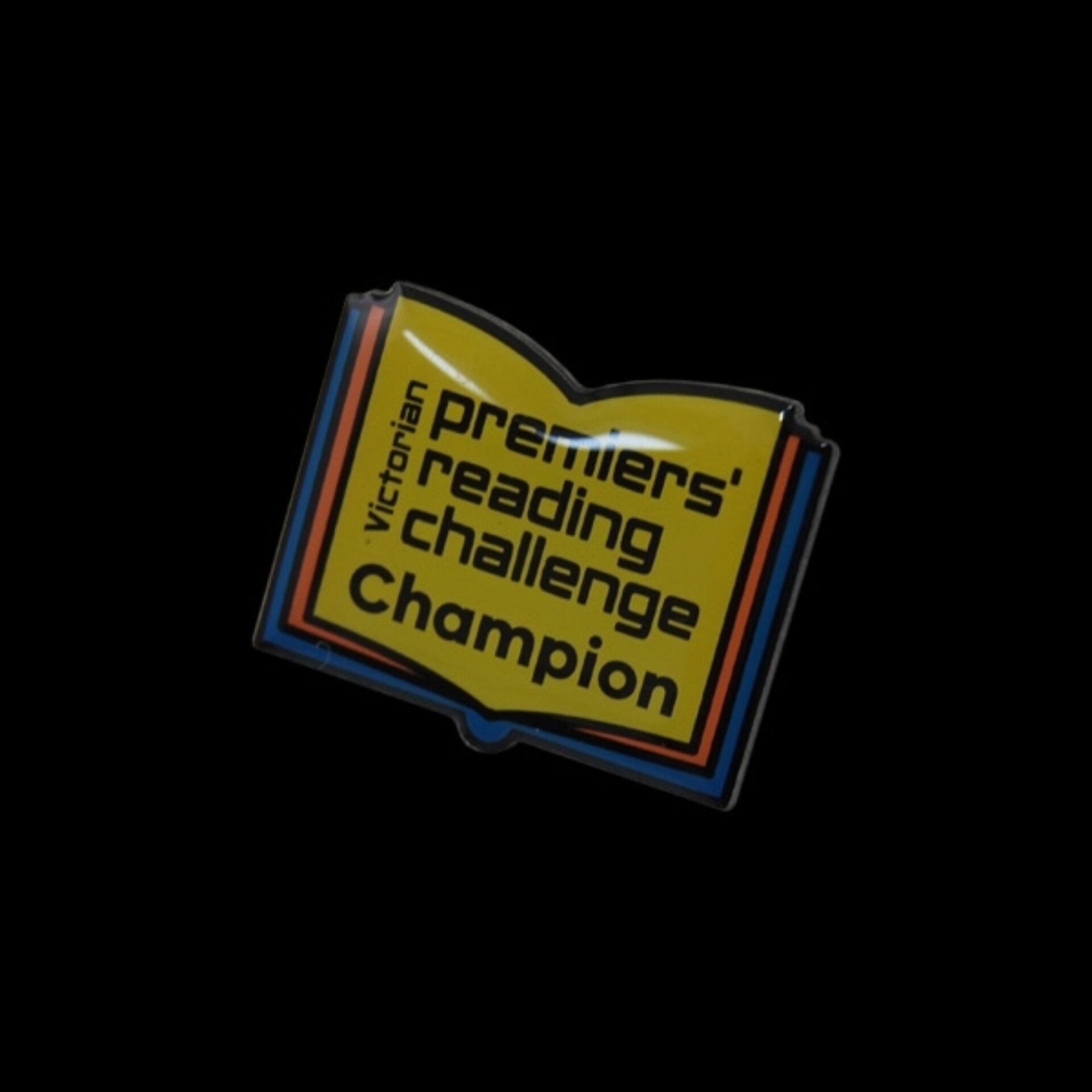 Vic Premiers Reading Printed Pin